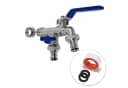 YourCasa Kugelhahn Wasserhahn Garten 1/2 Zoll & 3/4 Zoll aus Messing Bild 2