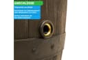 YourCasa Regentonne 250 Liter Holzoptik Metallgewinde Bild 3