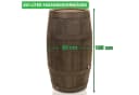 YourCasa Regentonne 250 Liter Holzoptik Metallgewinde Bild 4