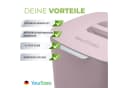 YourCasa Biomülleimer Küche Rosa Mit Sieb Spülmaschinenfest Bild 4