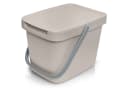 YourCasa Biomülleimer Küche 6L mit Wandhalterung Beige/Braun Bild 2