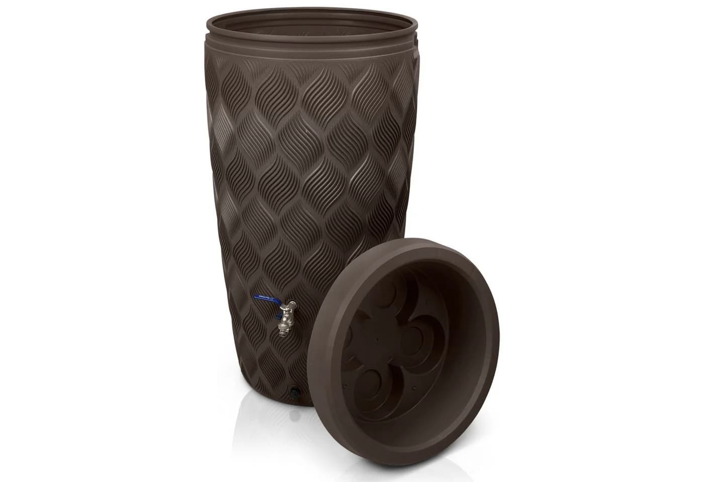 YourCasa Regentonne 240L Seabreeze Braun Kunststoff - Bild 3