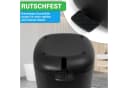 YourCasa Mülleimer Bad 5L Schwarz Kunststoff Weizenstroh Bild 5