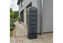 YourCasa Regentonne 120L Schmal Schwarz mit Standfuß Bild 1