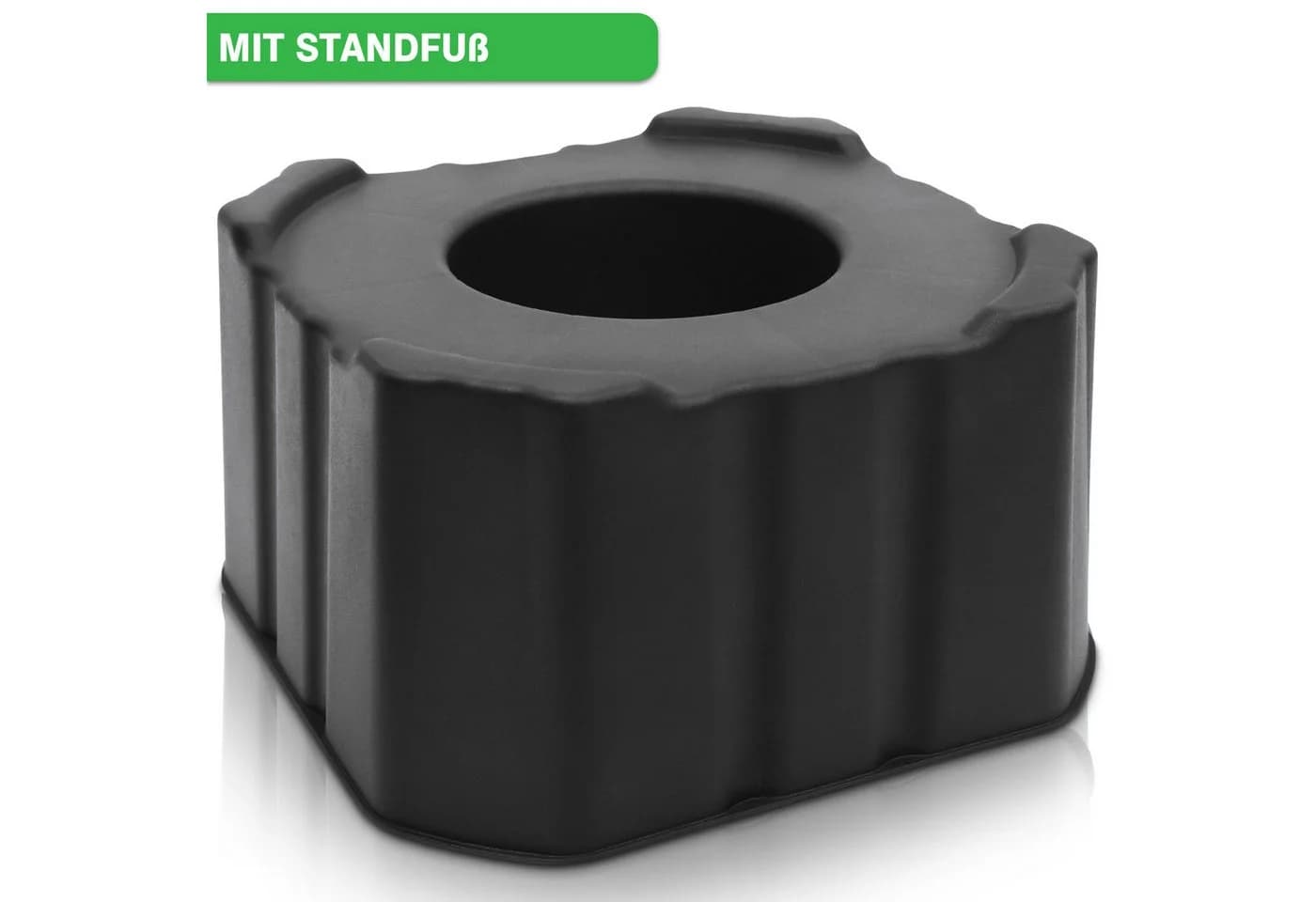 YourCasa Regentonne 120L Schmal Schwarz mit Standfuß - Bild 5