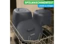YourCasa Biomülleimer Küche 6L Anthrazit Spülmaschinenfest mit Sieb Bild 4