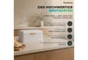 YourCasa Brotkasten Skani Metall Retro mit Bambus-Griff Bild 1