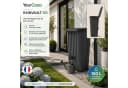 YourCasa Regentonne Cascade 150L Anthrazit mit Hahn Bild 3