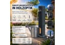 YourCasa Gartenbrunnen Timberline 90cm Holzoptik Schwarz Bild 5
