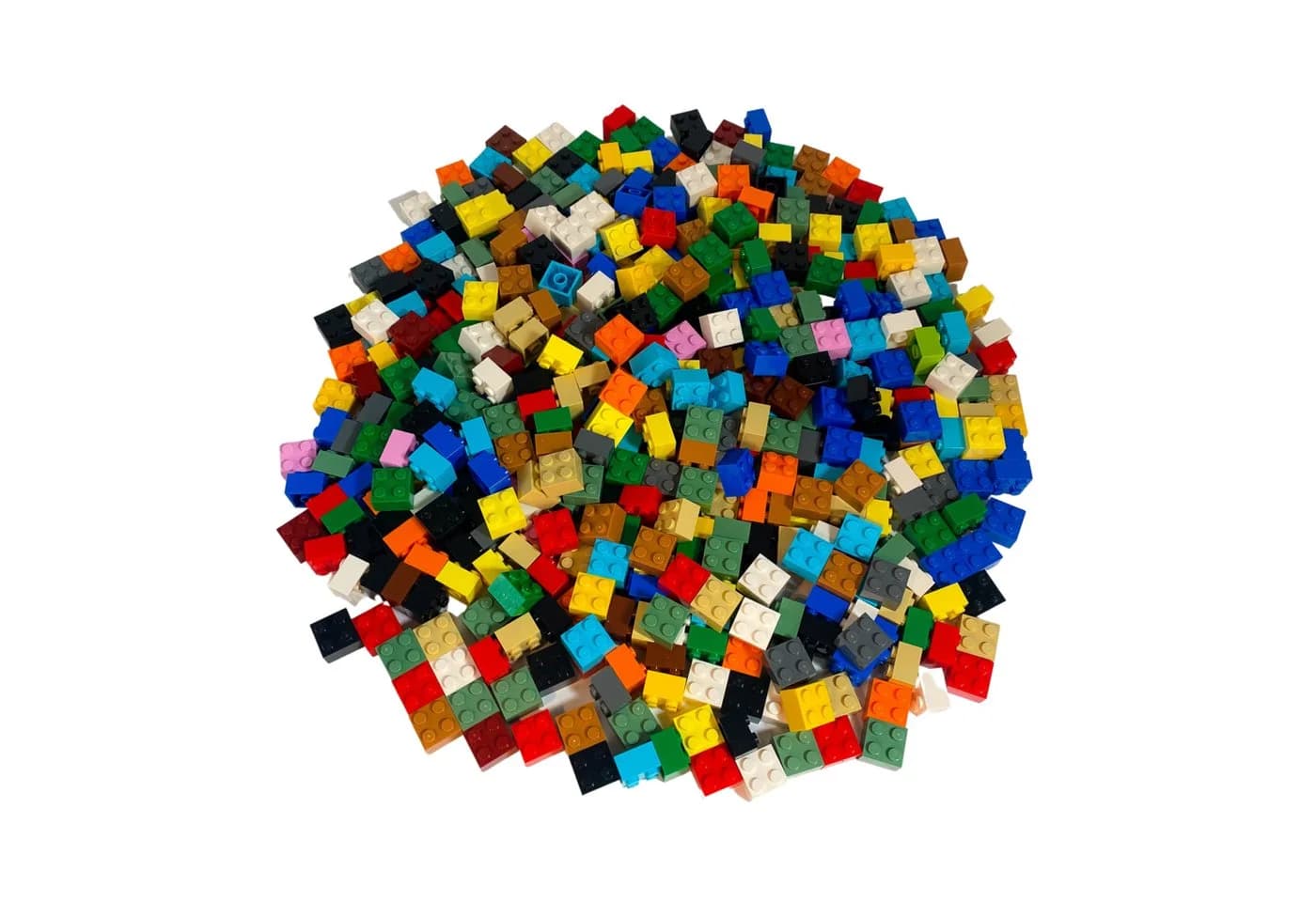 LEGO® 2x2 Steine Hochsteine Bunt Gemischt 100x Spielbausteine - Bild 2