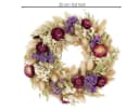 H. Andreas Belles fleurs Trockenblumenkranz Mehrfarbig Handgefertigt Bild 3