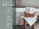 ZOLLNER Handtuch 50x100 cm 100% Baumwolle Weiß Frottier Bild 1