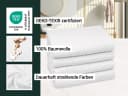 ZOLLNER Handtuch 50x100 cm 100% Baumwolle Weiß Frottier Bild 3