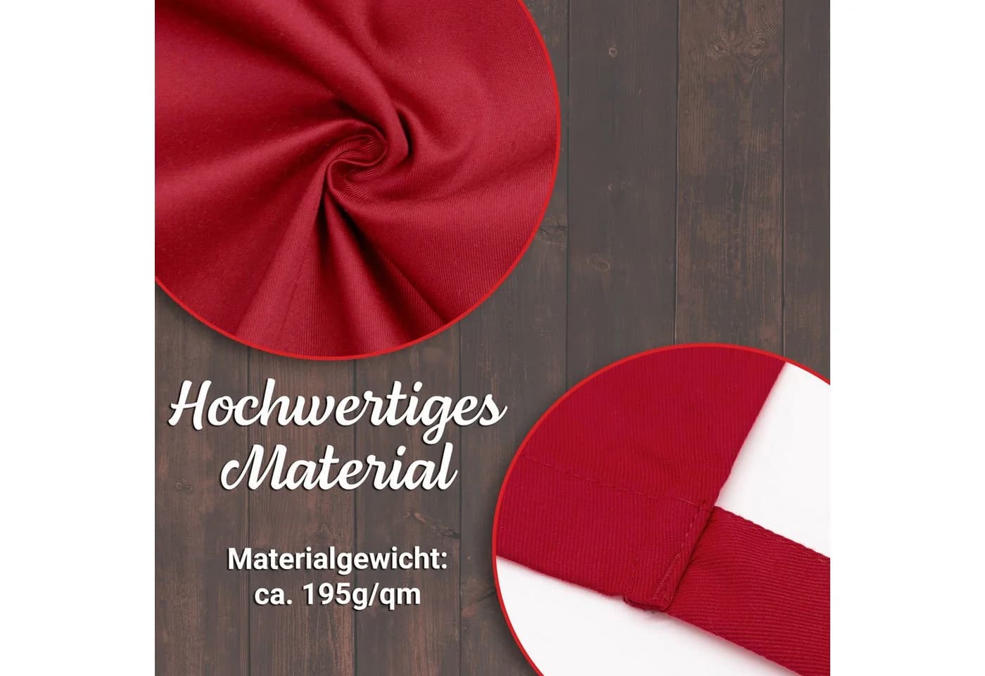 ZOLLNER Kochschürze 50 x 80 cm 65% Polyester 35% Baumwolle
