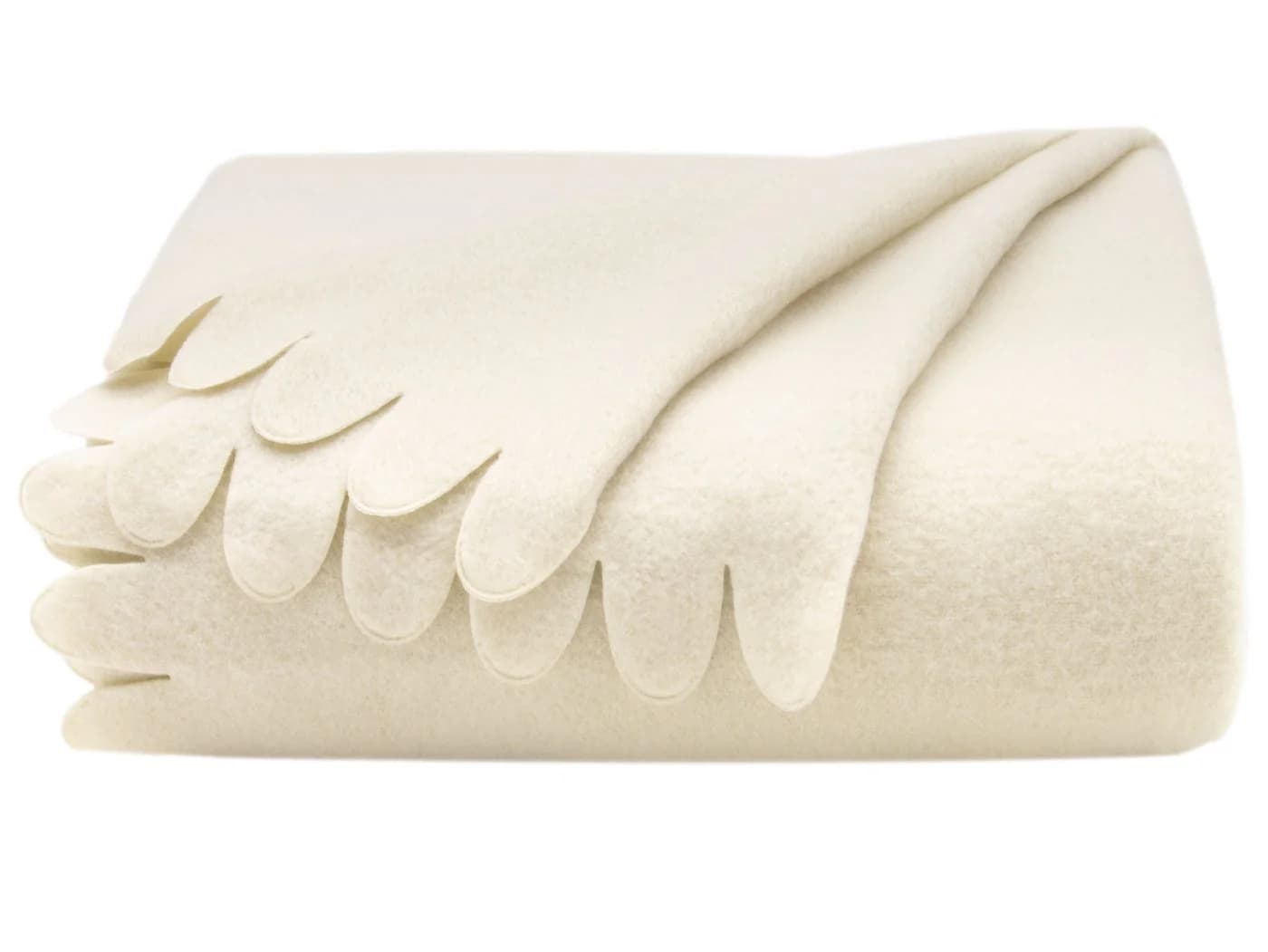 ZOLLNER Wohndecke 130x170 cm Polyester Beige Kuscheldecke - Bild 2