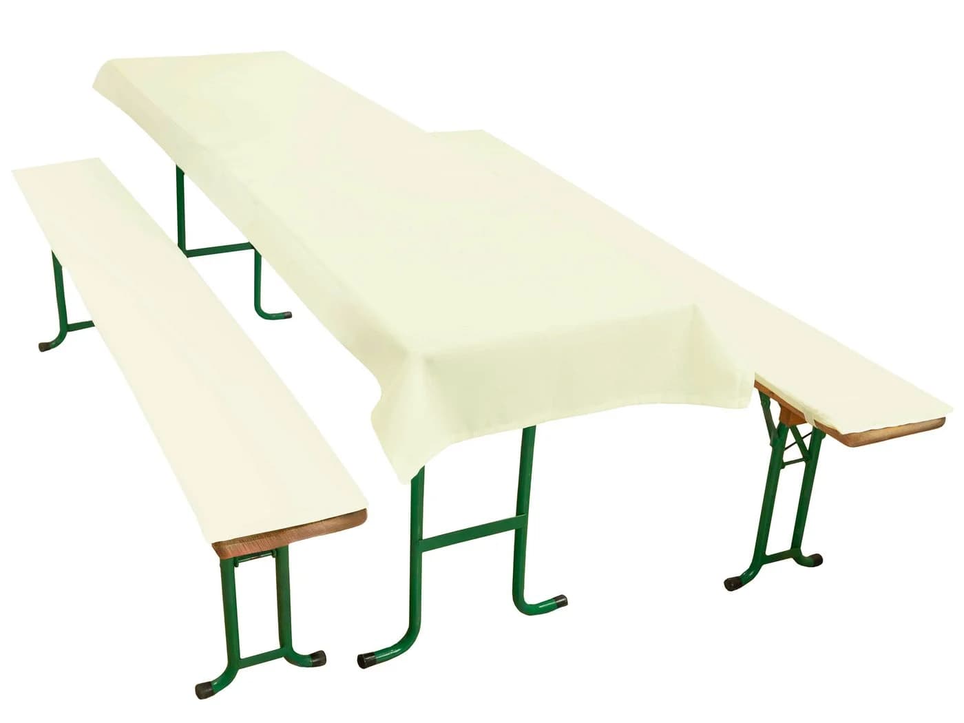 ZOLLNER Bierzeltgarnitur 3-tlg. Beige Polyester - Bild 2