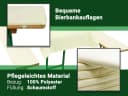 ZOLLNER Bierzeltgarnitur 3-tlg. Beige Polyester Bild 4