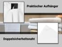 ZOLLNER Duschtücher 5er Set 100% Baumwolle weiß 70x140 cm Bild 3