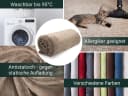 ZOLLNER Wohndecke 220x240cm Polyester superflauschig braun Bild 5