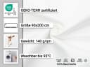ZOLLNER Spannbettlaken Satin Baumwolle 90x200 cm Bild 3