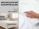 ZOLLNER Spannbettlaken Satin Baumwolle 90x200 cm Bild 4