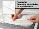 ZOLLNER Spannbettlaken Satin Baumwolle 90x200 cm Bild 5