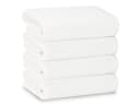 ZOLLNER Handtücher 4er Set 50x100 cm Weiß 100% Baumwolle Bild 2