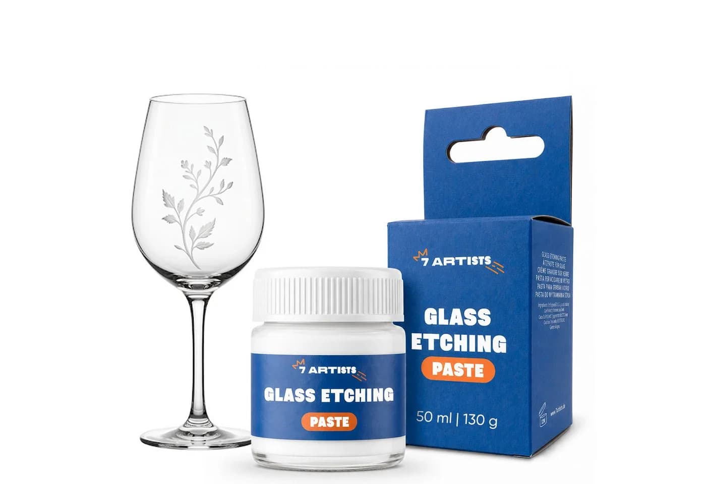 7 Artists Glasätzcreme 50 ml für nicht gehärtetes Glas - Bild 2