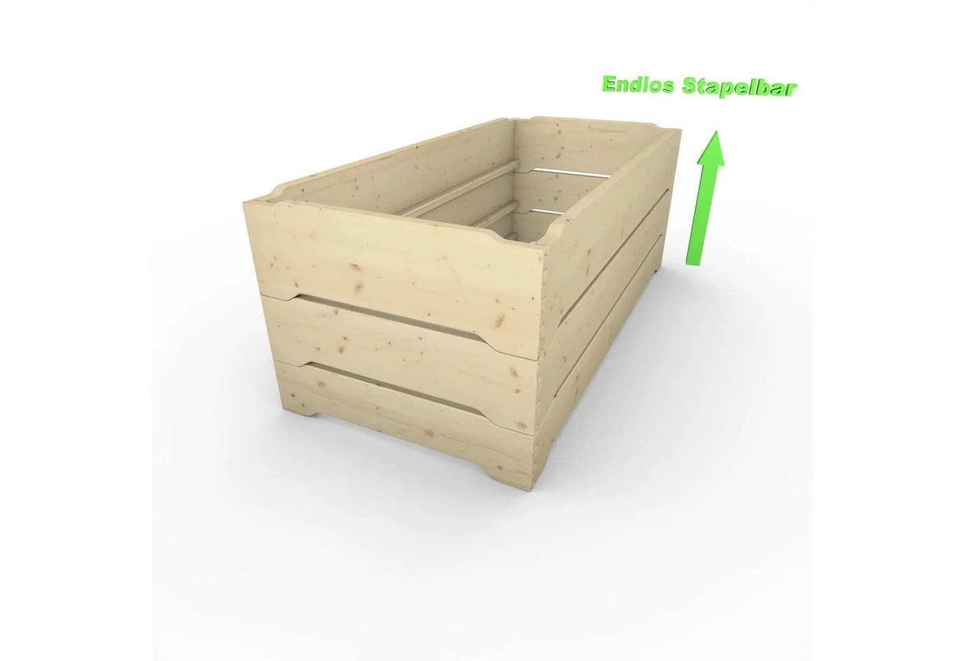 TUGA-Holztech Stapelbett Massivholz Fichte unbehandelt - Bild 4