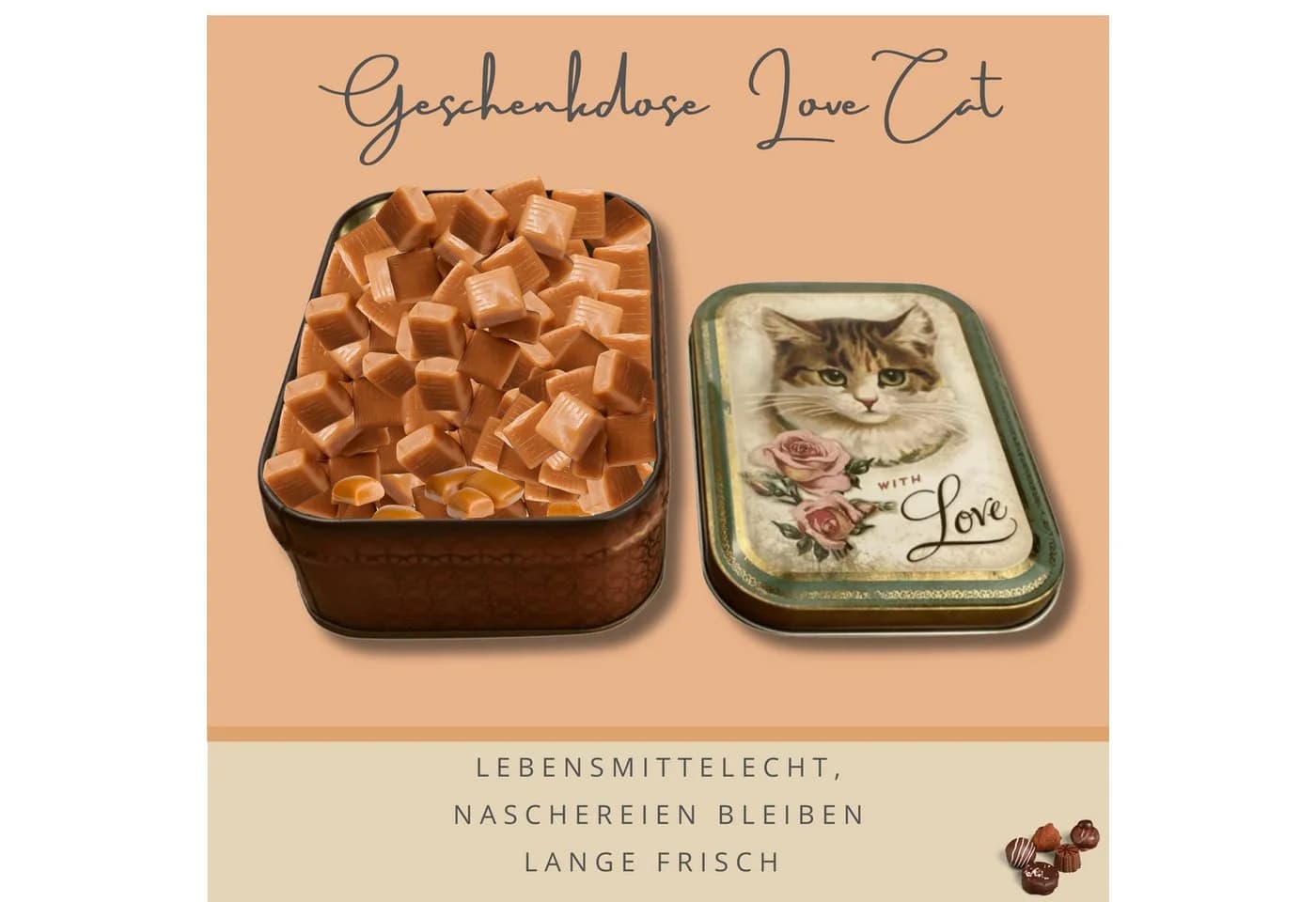 MediMuc Keksdose Love Cat Blechdose Nostalgisch - Bild 3