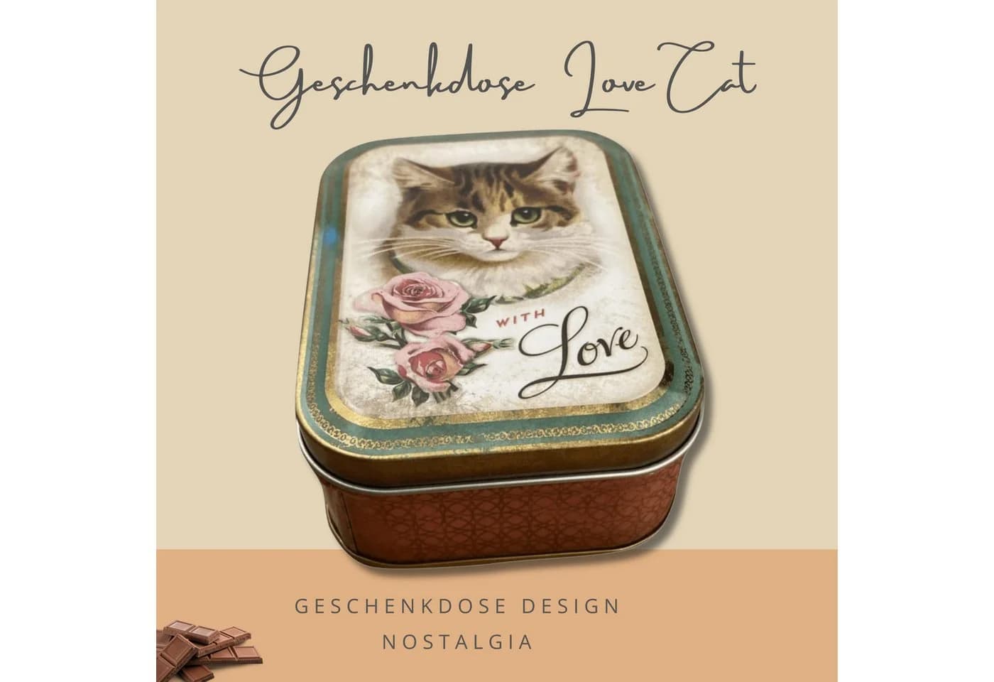 MediMuc Keksdose Love Cat Blechdose Nostalgisch - Bild 4