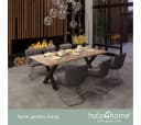 holz4home® Tischgestell aus Metall Schwarz Pulverbeschichtet Schwerlast Bild 1