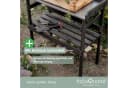 holz4home Pflanztisch Gartentisch aus Holz mit verzinkter Arbeitsplatte Schwarz Bild 4