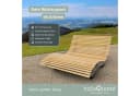 holz4home® Waldliege aus Kiefernholz Doppelliege mit Metallbeinen Bild 1