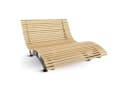 holz4home® Waldliege aus Kiefernholz Doppelliege mit Metallbeinen Bild 2