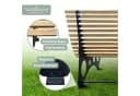 holz4home® Waldliege aus Kiefernholz Doppelliege mit Metallbeinen Bild 3