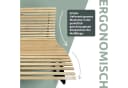 holz4home® Waldliege aus Kiefernholz Doppelliege mit Metallbeinen Bild 4