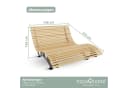 holz4home® Waldliege aus Kiefernholz Doppelliege mit Metallbeinen Bild 5