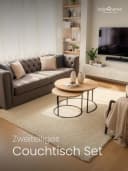 holz4home® Couchtisch 2er-Set MDF Sonoma Eiche Industrial Bild 1