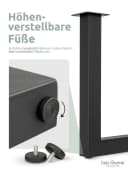 holz4home® Tischgestell Metall Schwarz Schwerlast Bild 4