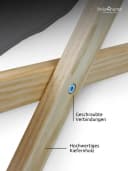 holz4home® Gartenstuhl 2er Set Liegestuhl klappbar Anthrazit Bild 5