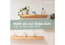 holz4home® Wandregal aus Massivholz Eiche Natur Schwebendes Regal Bild 3