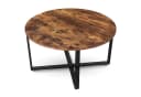 Couchtisch im Industrielook aus Holz und Metall Bild 2