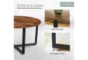 Couchtisch im Industrielook aus Holz und Metall Bild 3