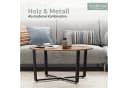 Couchtisch im Industrielook aus Holz und Metall Bild 4