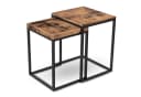 holz4home® Couchtisch Lannies 2er Set Eckig Industrial-Look Bild 2