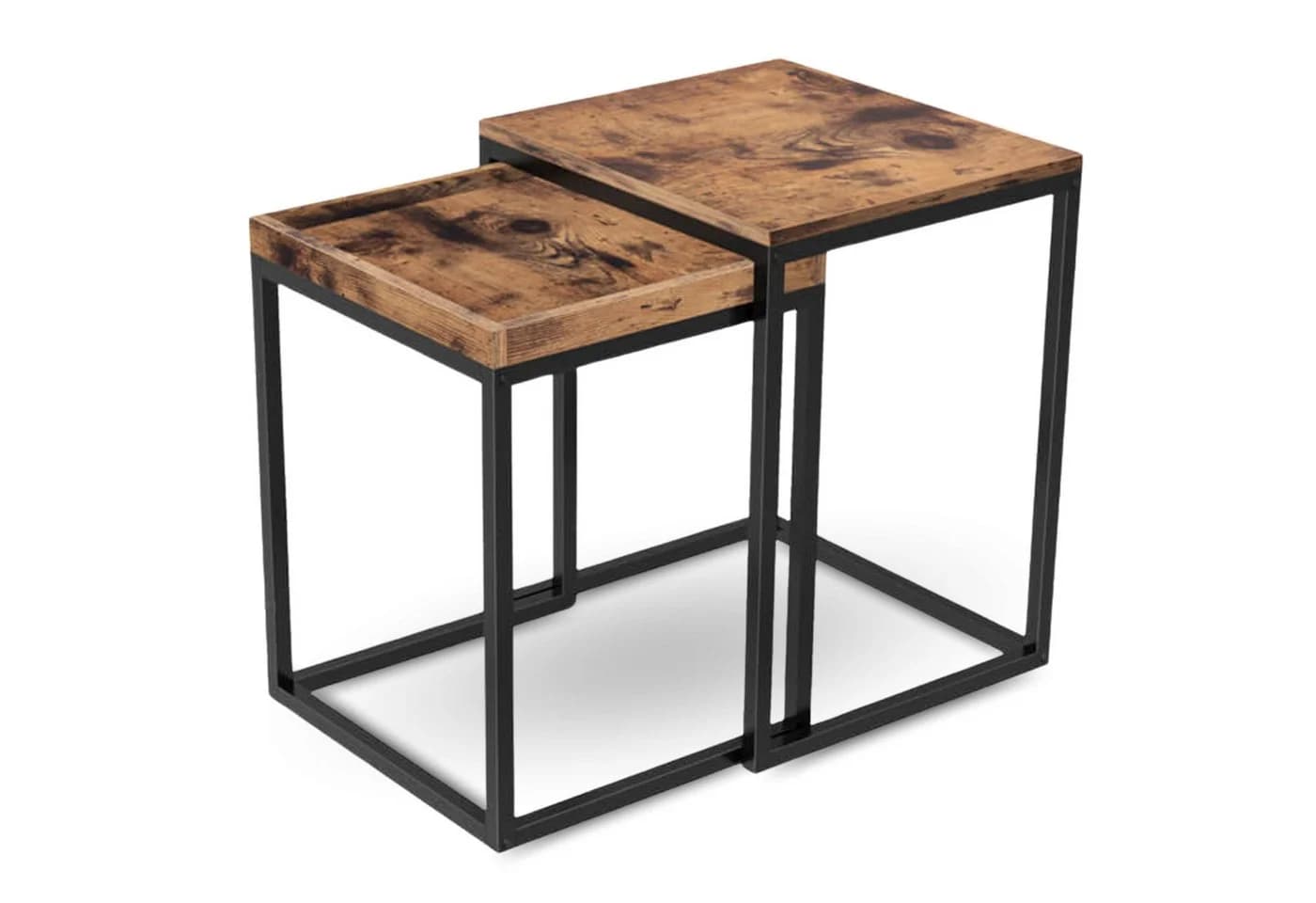 holz4home® Couchtisch Lannies 2er Set Eckig Industrial-Look - Bild 2