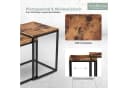 holz4home® Couchtisch Lannies 2er Set Eckig Industrial-Look Bild 3
