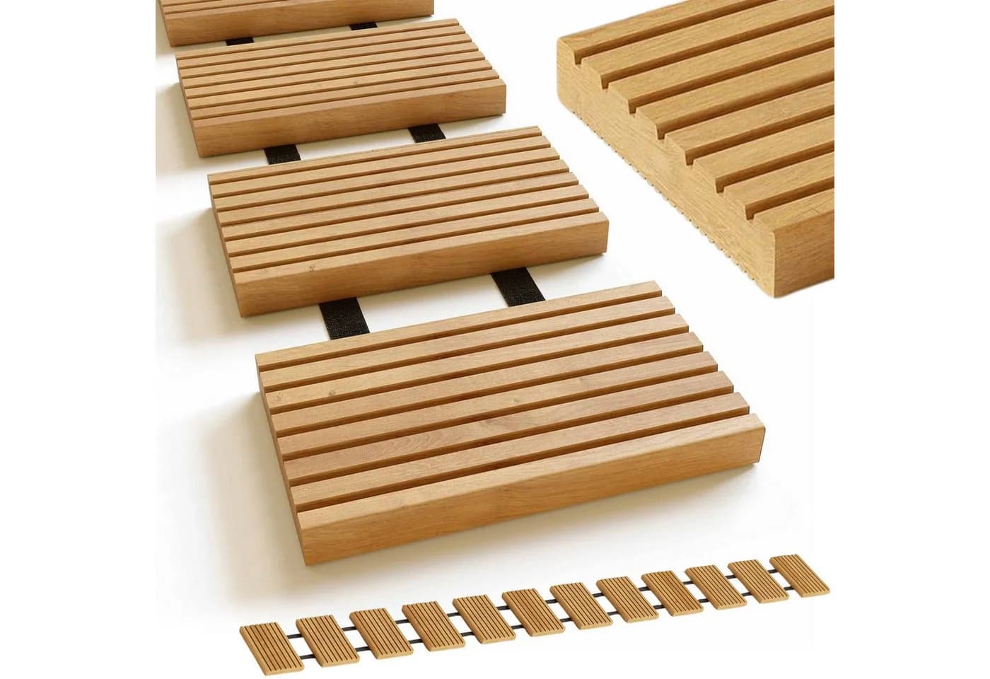 holz4home® Rollweg aus Lärchenholz 2,5m Gartenweg - Bild 2