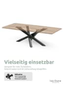 holz4home® Tischgestell aus Metall Schwarz Pulverbeschichtet Schwerlast Bild 1